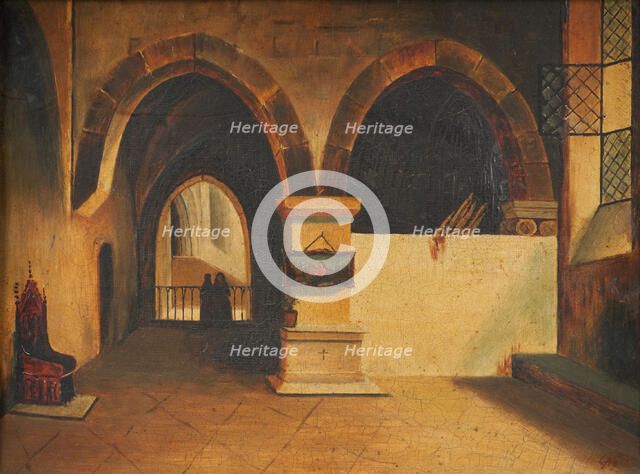 The convent, in the style of François Marius Granet.  Creator: Unknown.