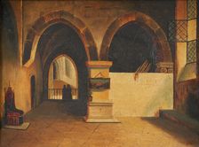 The convent, in the style of François Marius Granet. Creator: Unknown