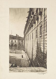 The Convent of San Payo, Santiago de Compostela, Spain, 1929. Creator: David Muirhead Bone