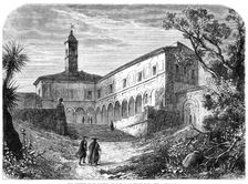 The Convent of St. Onofrio, near Rome, in which Tasso died, 1864. Creator: Mason Jackson
