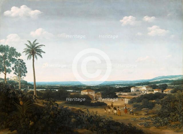 The convent of the Capuchin Fathers. The house of a nobleman, 1650-1655. Creator: Post, Frans Jansz. (1612-1680).