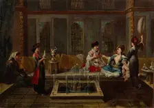 The Conversation, 1730s. Artist: Vanmour (Van Mour), Jean-Baptiste, (School)