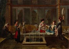 The Conversation, 1730s. Artist: Vanmour (Van Mour), Jean-Baptiste, (School)