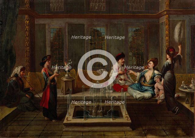 The Conversation, 1730s. Artist: Vanmour (Van Mour), Jean-Baptiste, (School)  