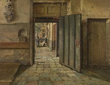 The Conversation, 1884. Creator: Henri Jean Augustin de Braekeleer