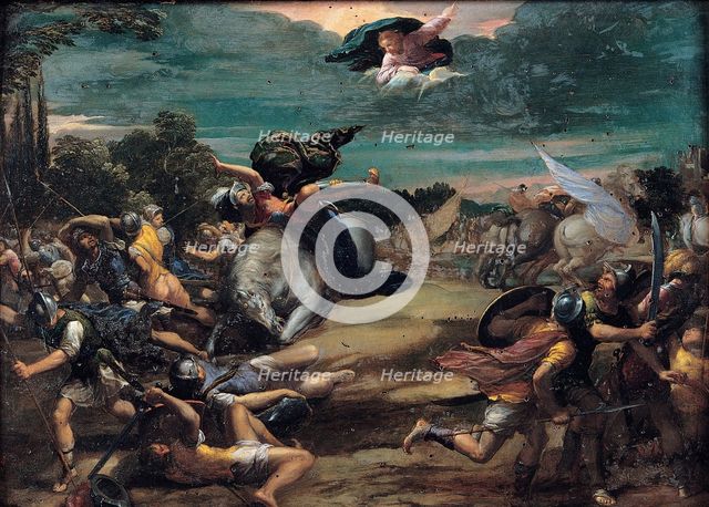 The Conversion on the Way to Damascus, 1590-1595. Artist: Scarsellino (Scarsella), Ippolito (1551-1620)