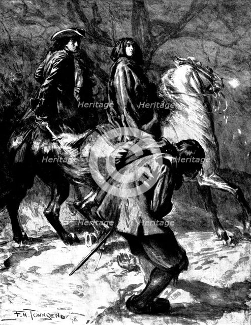 The Conversion of Christopher Ricroft, Highwayman: ...his right hand was severed..., 1898. Creator: Unknown.