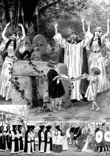 "The Conversion of England," an ecclesiastical play at the Church House, Westminster, 1898. Creator: Unknown
