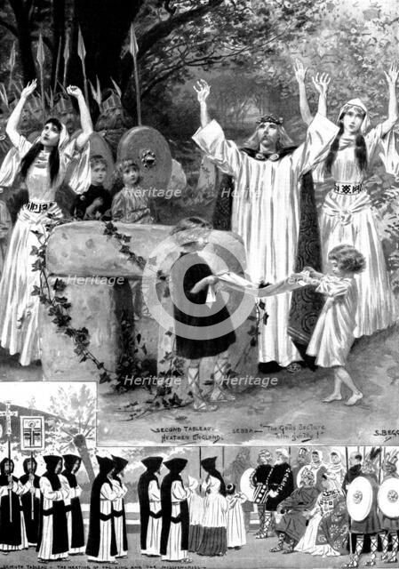 "The Conversion of England," an ecclesiastical play at the Church House, Westminster, 1898. Creator: Unknown.
