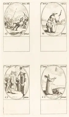 The Conversion of Saul; St. Paul; St. John Chrysostom; St. Cyril of Alexandria. Creator: Jacques Callot