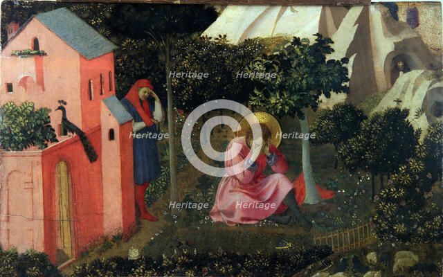 The Conversion of Saint Augustine, ca 1430-1435. Creator: Angelico, Fra Giovanni, da Fiesole (ca. 1400-1455).