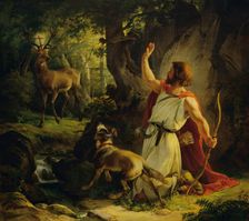 The Conversion of Saint Eustace, 1849. Creator: Joseph Binder