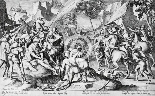 The Conversion of Saint Paul, between 1595 and 1596. Creator: Zacharias Dolendo.