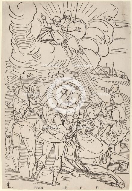 The Conversion of Saint Paul, c. 1600. Creator: Master G.G.N..