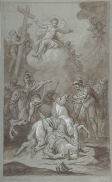 The Conversion of St. Paul (recto); The Execution of the Prisoner (verso), 18th-early 19th century. Creator: Dominik Kindermann