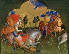 The Conversion of Paul (Predella Panel), ca 1370. Creator: Veneziano, Lorenzo (active 1356-1372)