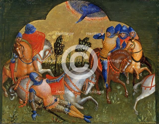 The Conversion of Paul (Predella Panel), ca 1370. Creator: Veneziano, Lorenzo (active 1356-1372).