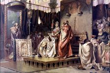 The conversion of Recaredo, the Visigoth King Recaredo I is converted to Christianity in the Thir…