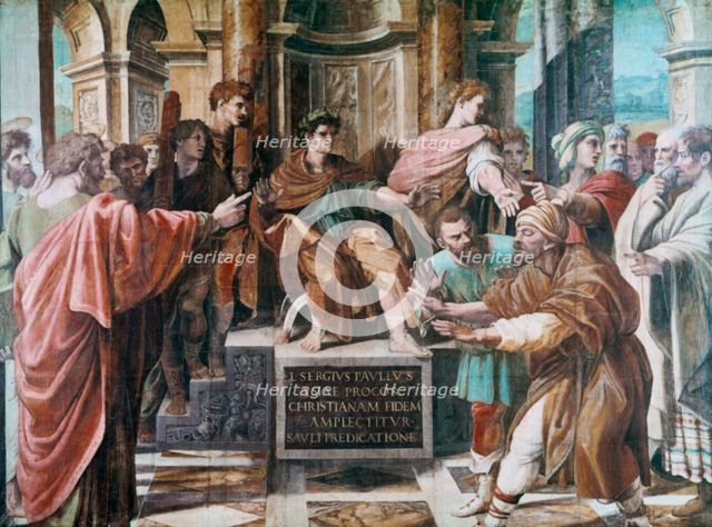 'The Conversion of the Proconsul', 1515-1516. Artist: Raphael