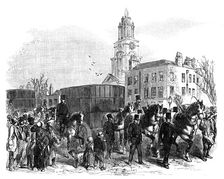 The conveying of Australian gold from the East India docks to the Bank of England, London, c1888