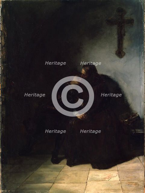 'The Convict's Farewell', c1860-1900. German painting. Artist: Hans Thoma