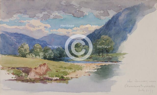 The Conway, near Llanrwst, Wales, 1899. Creator: George Elbert Burr.