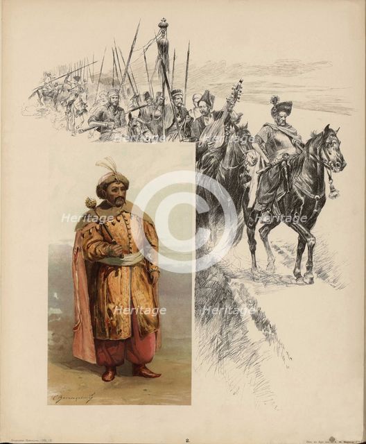 The Cossack Hetman of Ukraine Bohdan Khmelnytsky (1595-1657), 1899-1900.