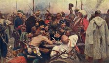 The Cossacks Reply to the Sultan (Zaporozhtsy) c1890, (1939). Creator: Il'ya Repin