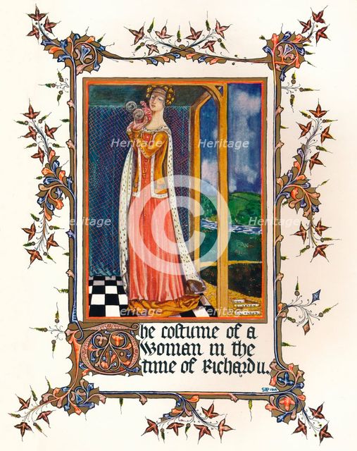 The Costume of a Woman in the time of Richard II, c14th century, (1904). Artist: Unknown
