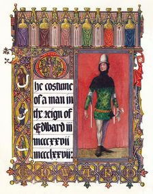 The Costume of a man in the reign of Edward III c1353