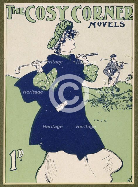 The Cosy Corner, novel with golfing theme, c1906-c1909. Artist: Unknown
