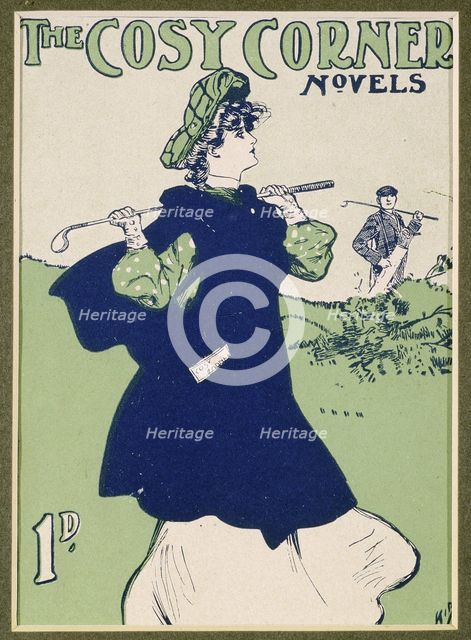 "The Cosy Corner", novel with golfing theme, c1906-c1909. Creator: Unknown.