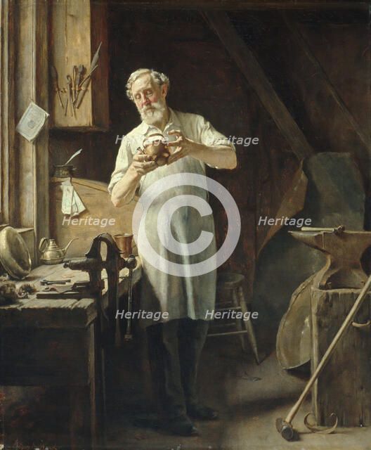 The Coppersmith, ca. 1898. Creator: Edgar Melville Ward.