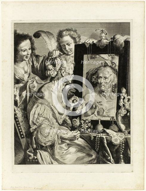 The Coquette, 1656/58. Creator: Jeremias Falck.