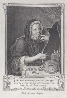 The Coquettish Widow, 1747., 1747. Creator: Simon Nicolas Duflos