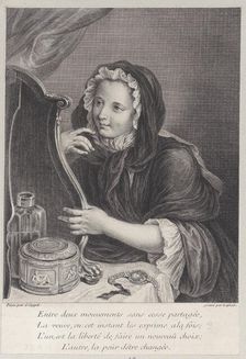 The Coquettish Widow, 1724. Creator: Francois Bernard Lepicie