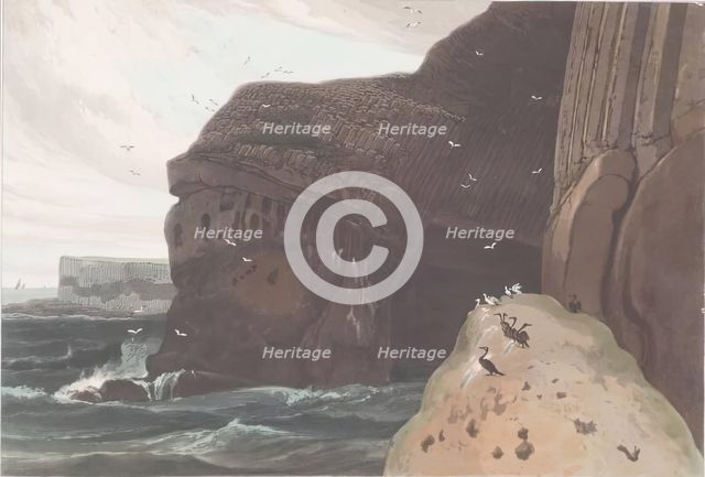 The Cormorant's Cave, Staffa. Creator: William Daniell.