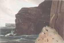 The Cormorant's Cave, Staffa. Creator: William Daniell