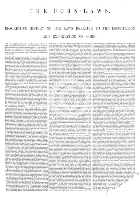 The Corn-Laws, 1845. Creator: Unknown.