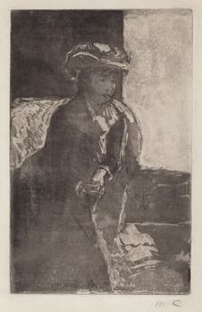 The Corner of the Sofa (No. 3), c. 1879. Creator: Mary Cassatt