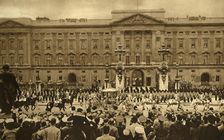 The Coronation Coach Viewed From Queen Victoria Memorial 1937. Creator: Photochrom Co Ltd of London