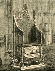 The Coronation Chair (1881). Creator: Unknown
