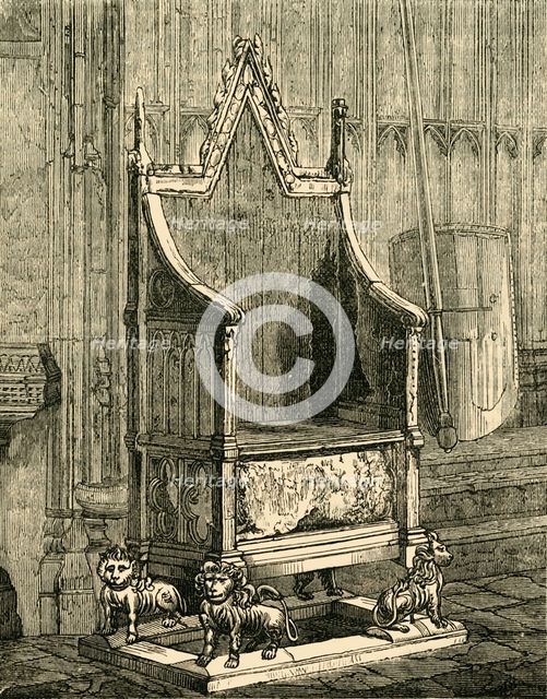 'The Coronation Chair', (1881). Creator: Unknown.