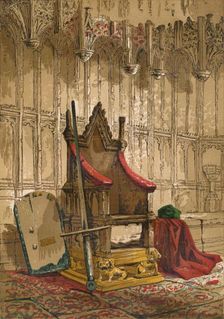 The Coronation Chair c1845, (1864)