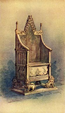 The Coronation Chair c1911. Creator: Unknown