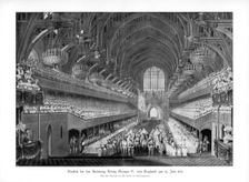 The coronation banquet of George IV at Westminster Hall, London, 19 July 1821 (1900)