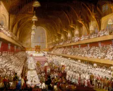 The Coronation Banquet of King George IV in Westminster Hall 1821. Creator: Unknown