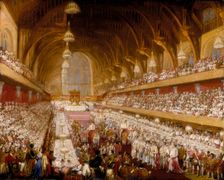 The Coronation Banquet of King George IV in Westminster Hall 1821. Creator: Unknown