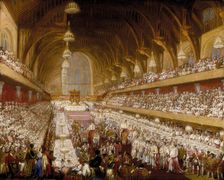 The Coronation Banquet of King George IV in Westminster Hall 1821