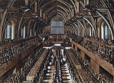 The Coronation Dinner of James II in Westminster Hall 1685, (1947). Creator: Samuel Moore